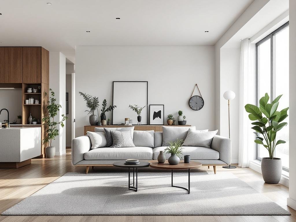 Stylized image of modern wooden flooring installation, embodying new trends in contemporary home decor.
