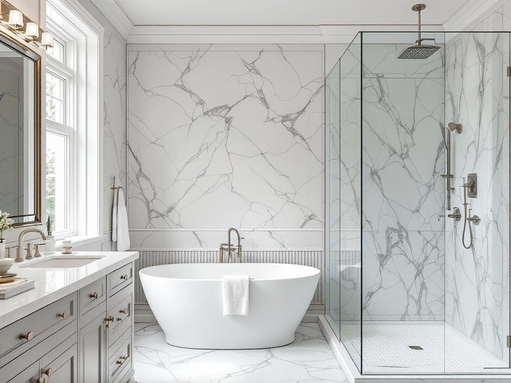 A newly refurbished bathroom, bringing new vitality to your living space.