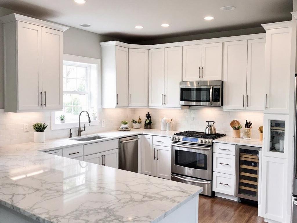 A brand new kitchen symbolizes the art of kitchen renovation.