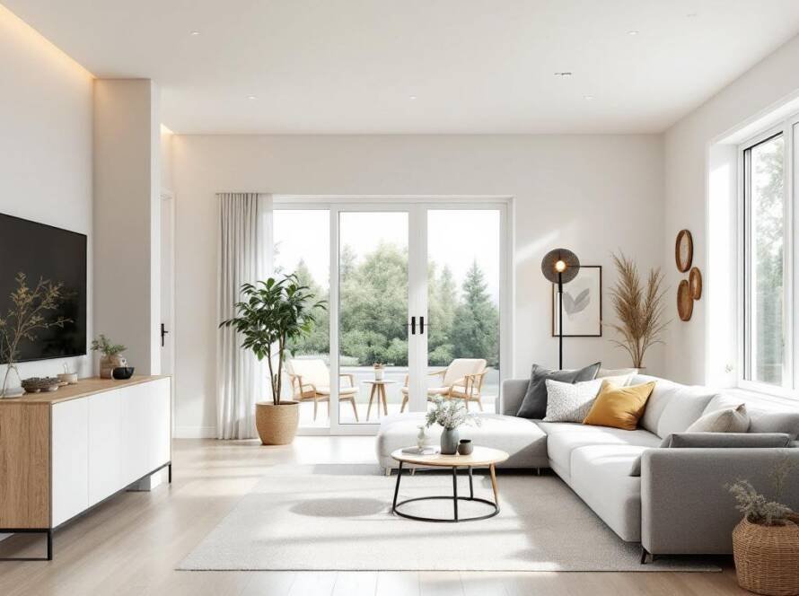 Alternative text: Modern, premium quality interior and exterior painting services with a contemporary style.