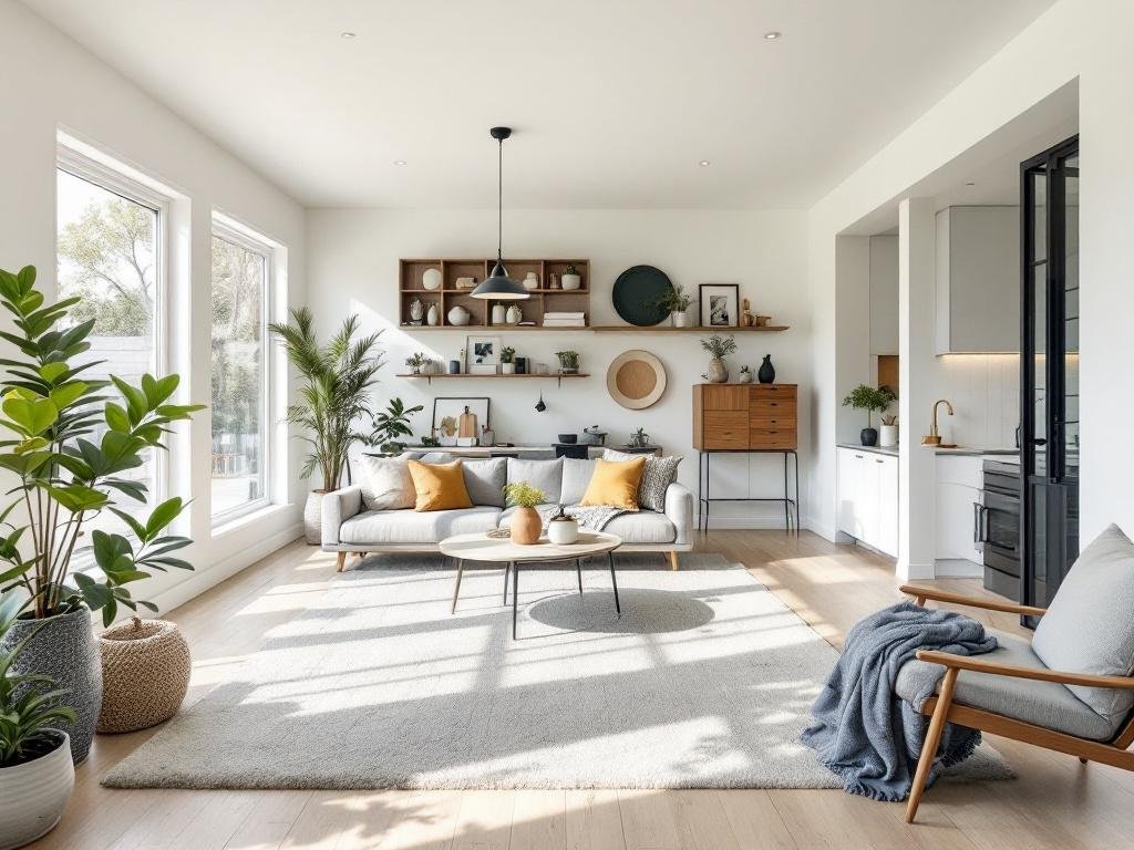 Visual depiction of wooden floor installation based on modern construction designs.