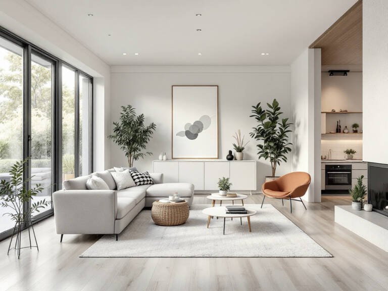 Modern and contemporary residential property enhanced with professional indoor and outdoor painting techniques.