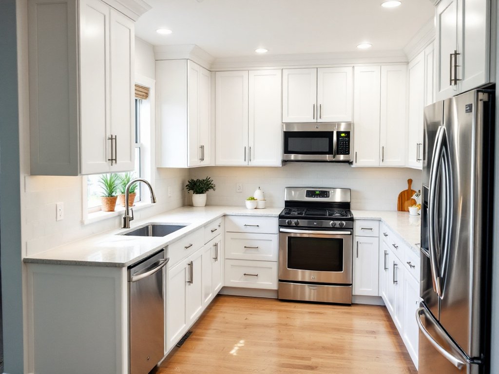 Image demonstrating the steps to turn a messy kitchen into a dream cooking haven